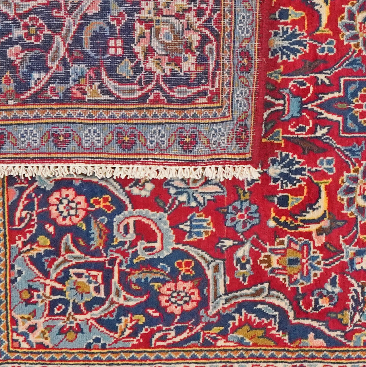 Kashan — Hand-knotted, 107x170 cm, Red, 100% Virgin Wool | View 6