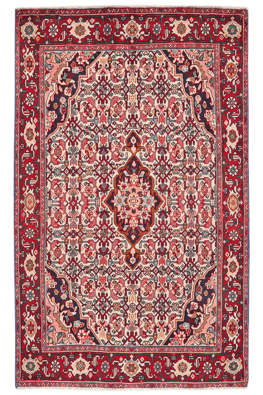 Bidjar — Hand-knotted, 100x161 cm, Beige, 100% Virgin Wool | Main view