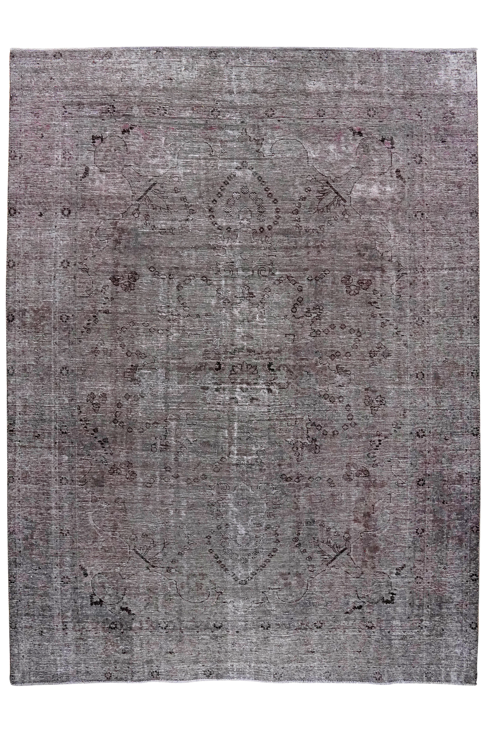 Vintage — Handgefertigt, 325x240 cm, Grau, 100% Virgin Wool | Main view