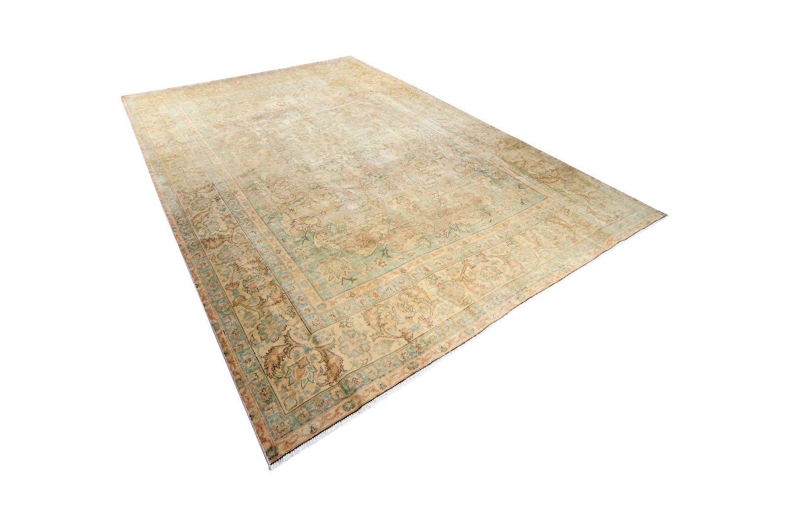 Vintage — Hand-knotted, 252x366 cm, Beige, 100% Virgin Wool | View 5