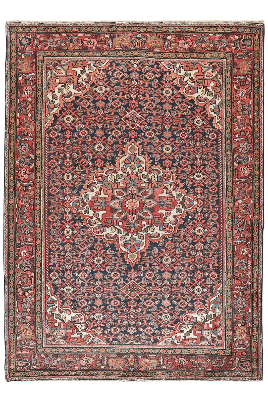 Koutabad — Hand-knotted, 153x212 cm, Blue, 100% Virgin Wool | Main view