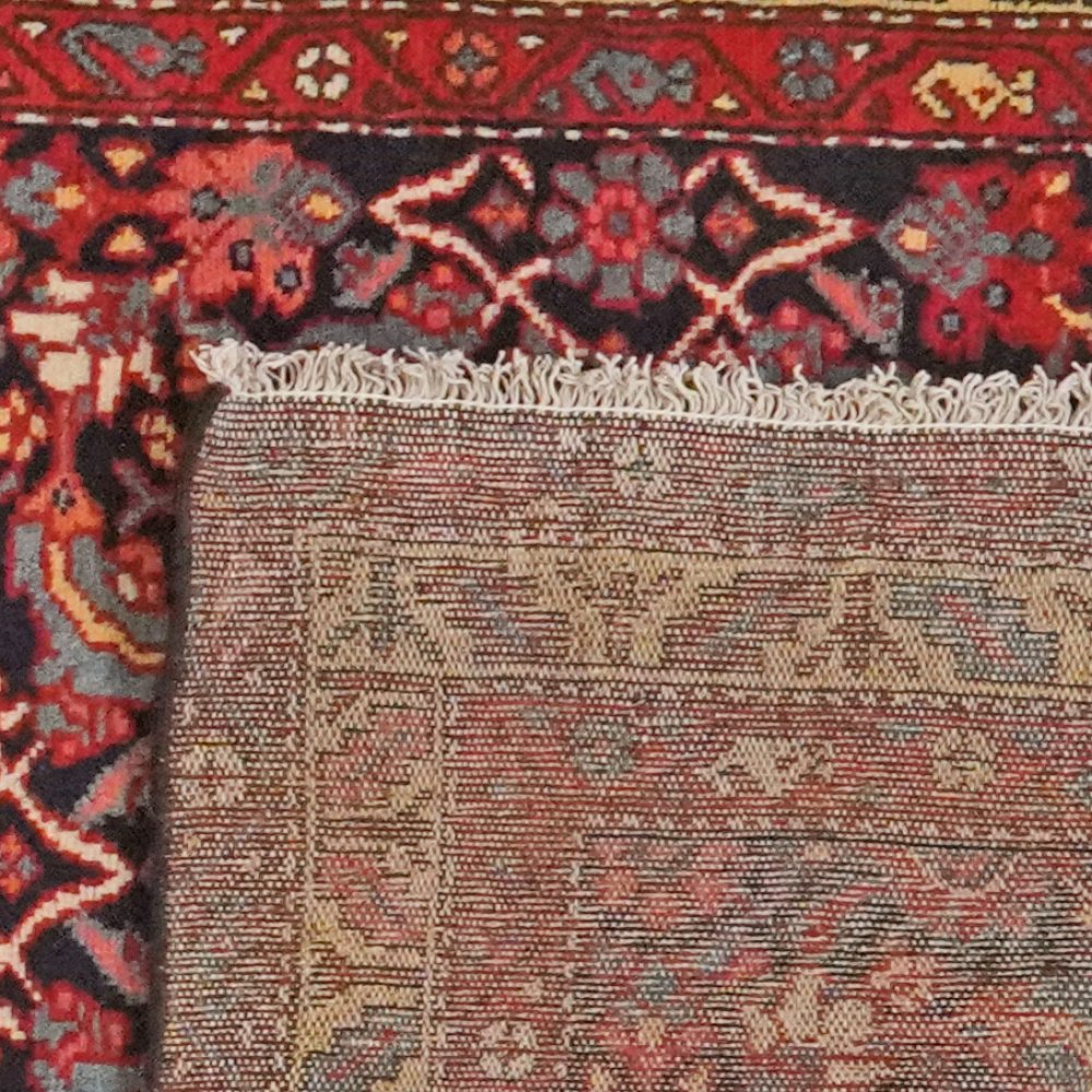 Farahan — Hand-knotted, 93x331 cm, Blue, 100% Virgin Wool | View 6