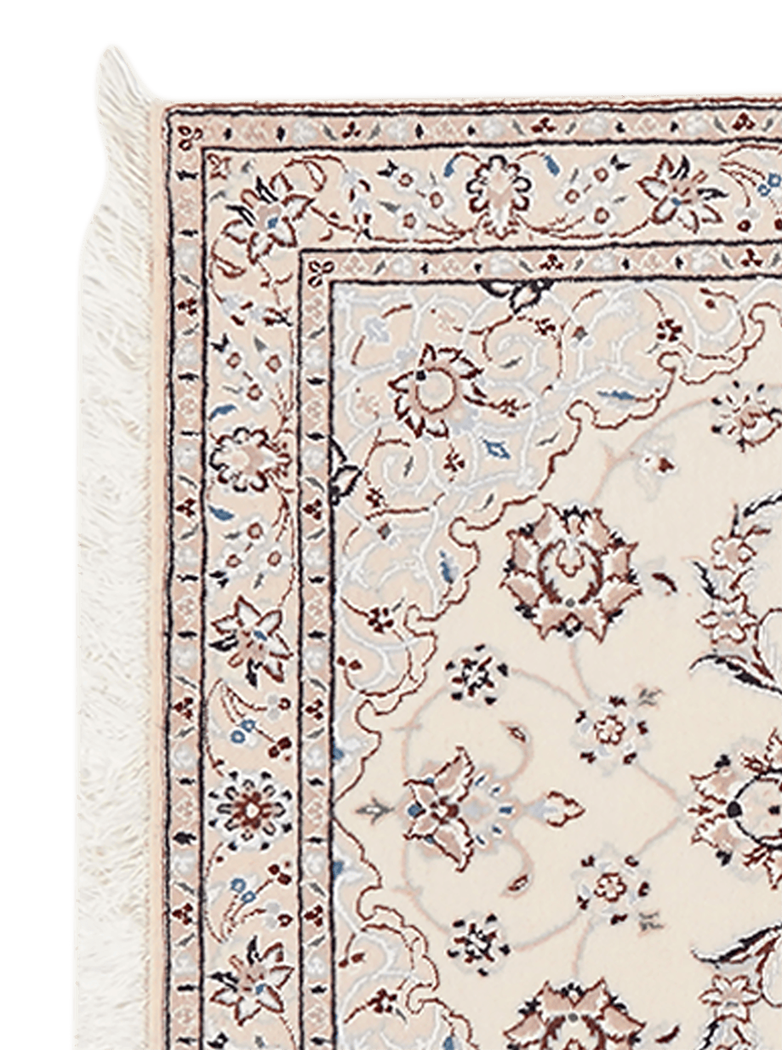 Nain 6La — Hand-knotted, 77x113 cm, Beige, 100% Virgin Wool | View 3