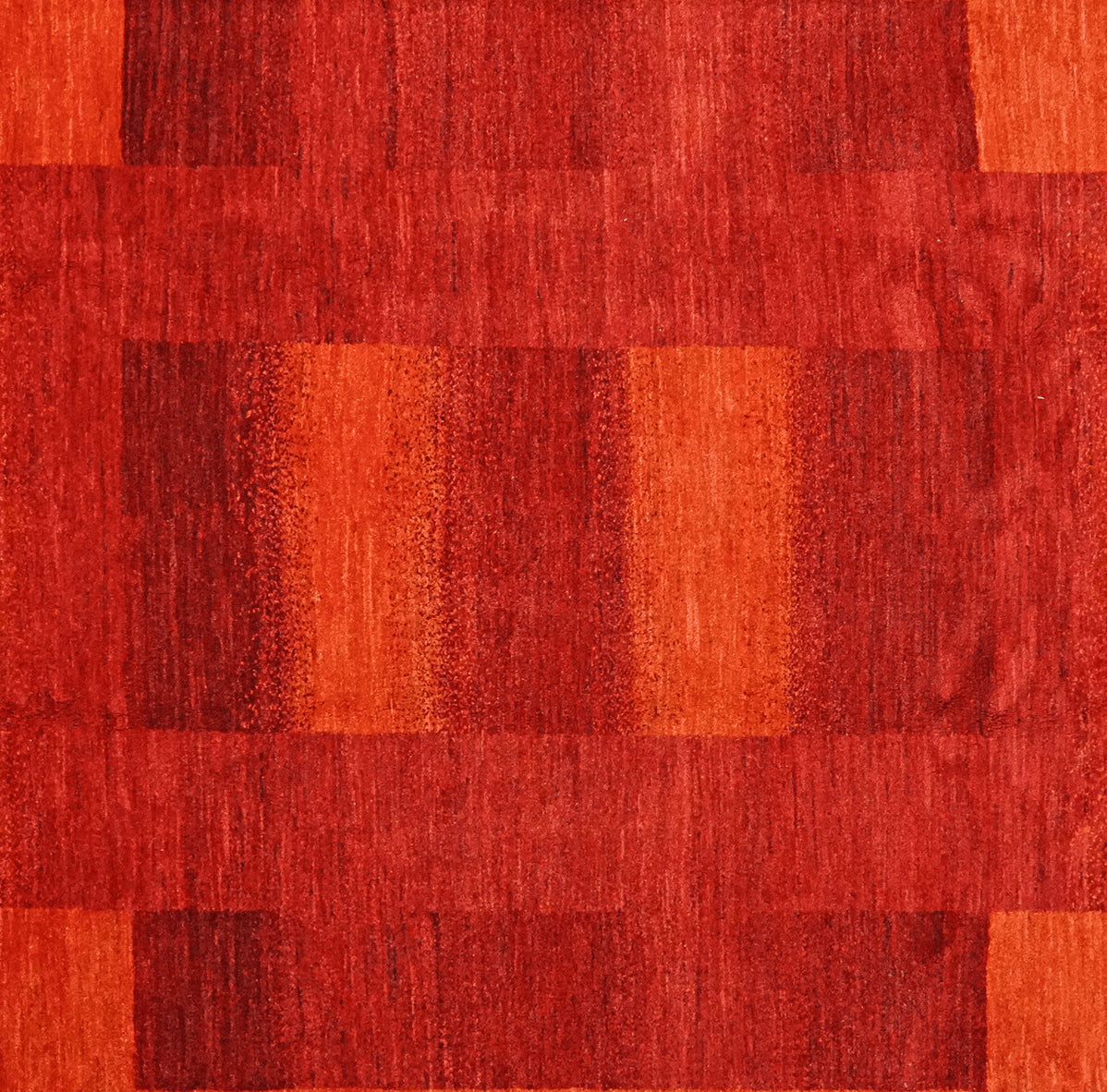 Rizbaf — Hand-knotted, 226x307 cm, Red, 100% Virgin Wool | View 4