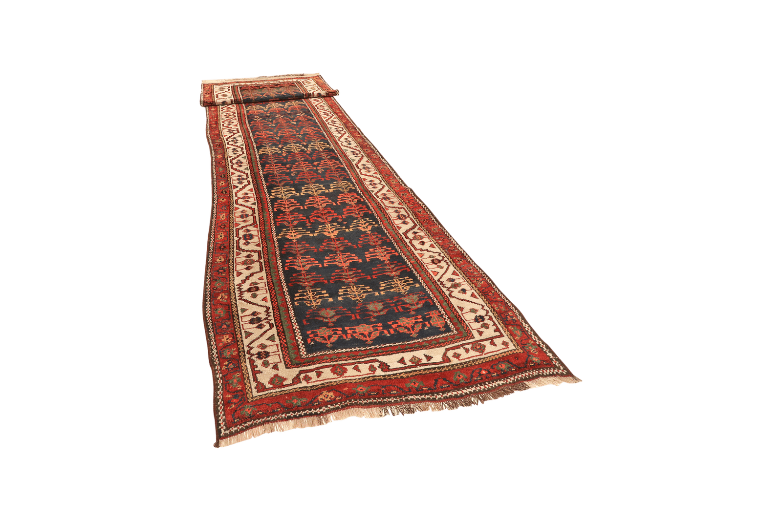 Azarbaidjan — Hand-knotted, 128x500 cm, Blue, 100% Virgin Wool | View 5