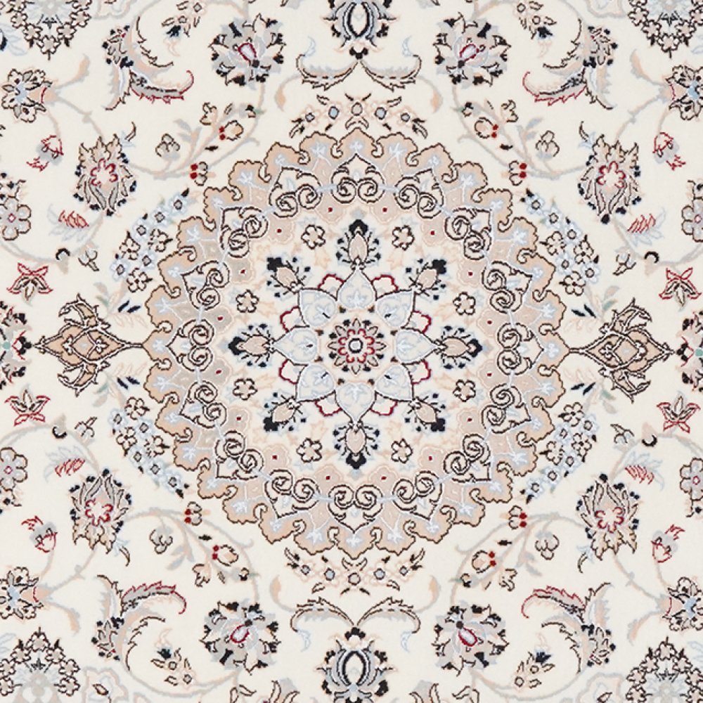 Nain 6La — Hand-knotted, 105x158 cm, Beige, 100% Virgin Wool | View 4