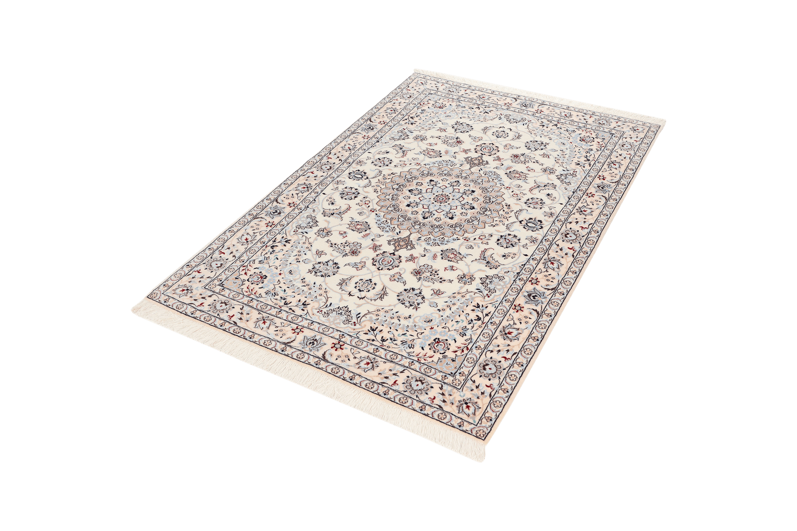 Nain 6La — Hand-knotted, 105x158 cm, Beige, 100% Virgin Wool | View 5