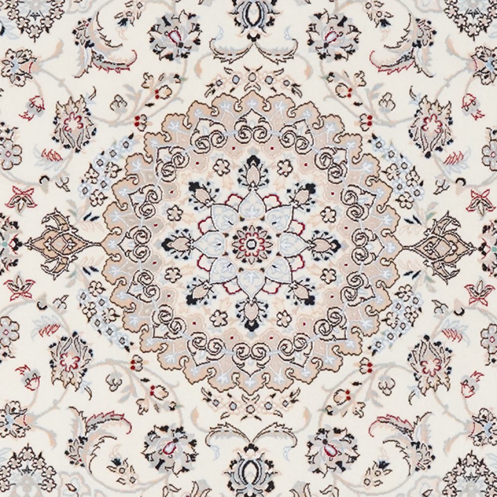 Nain 6La — Handgefertigt, 158x105 cm, Beige, 100% Virgin Wool | View 5