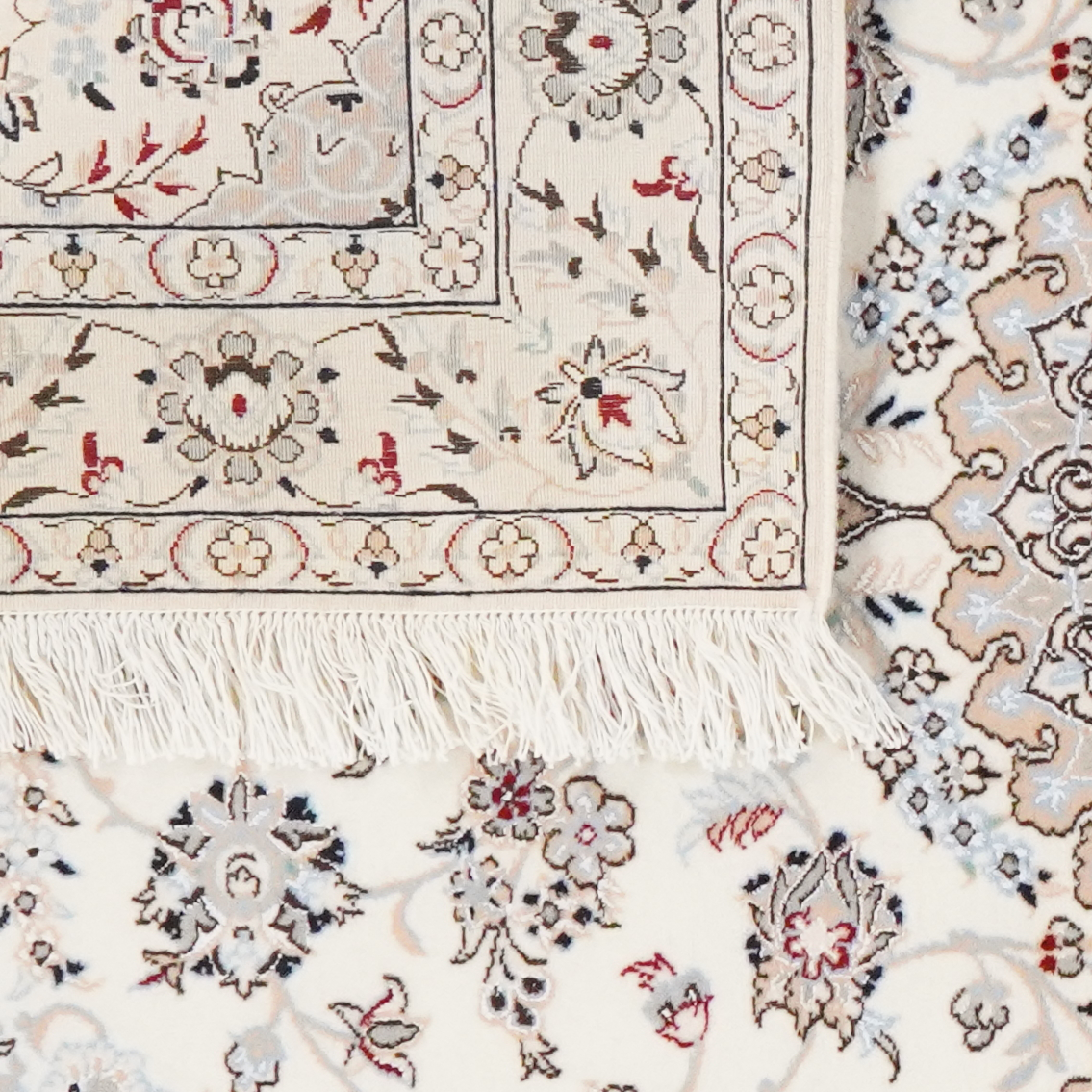 Nain 6La — Handgefertigt, 158x105 cm, Beige, 100% Virgin Wool | View 7