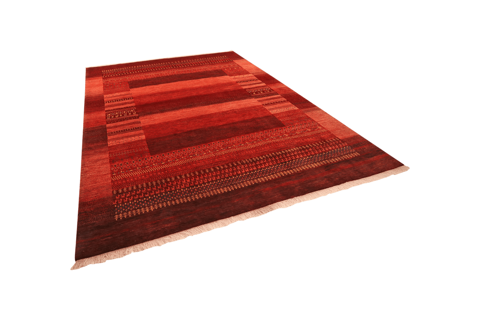 Rizbaf — Hand-knotted, 260x322 cm, Red, 100% Virgin Wool | View 5