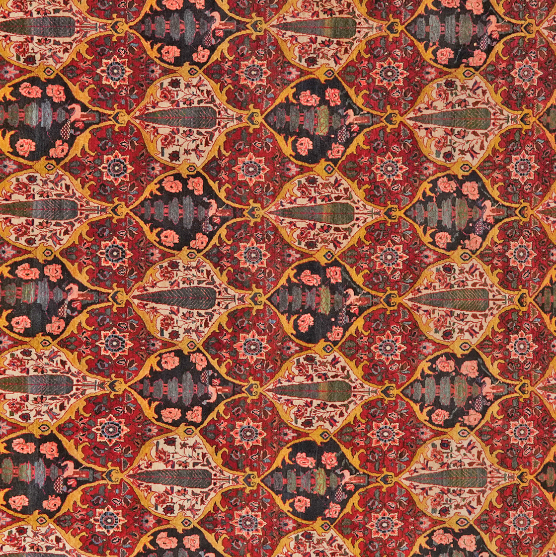 Bakhtiar — Handgefertigt, 429x320 cm, Rot, 100% Virgin Wool | View 5