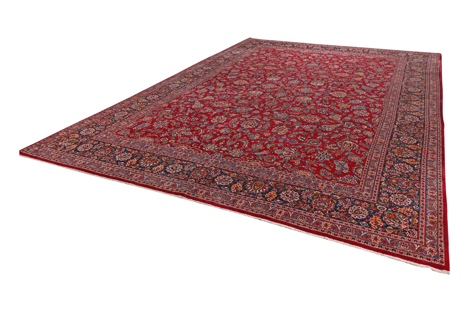 Kashan — Hand-knotted, 315x432 cm, Red, 100% Virgin Wool | View 5