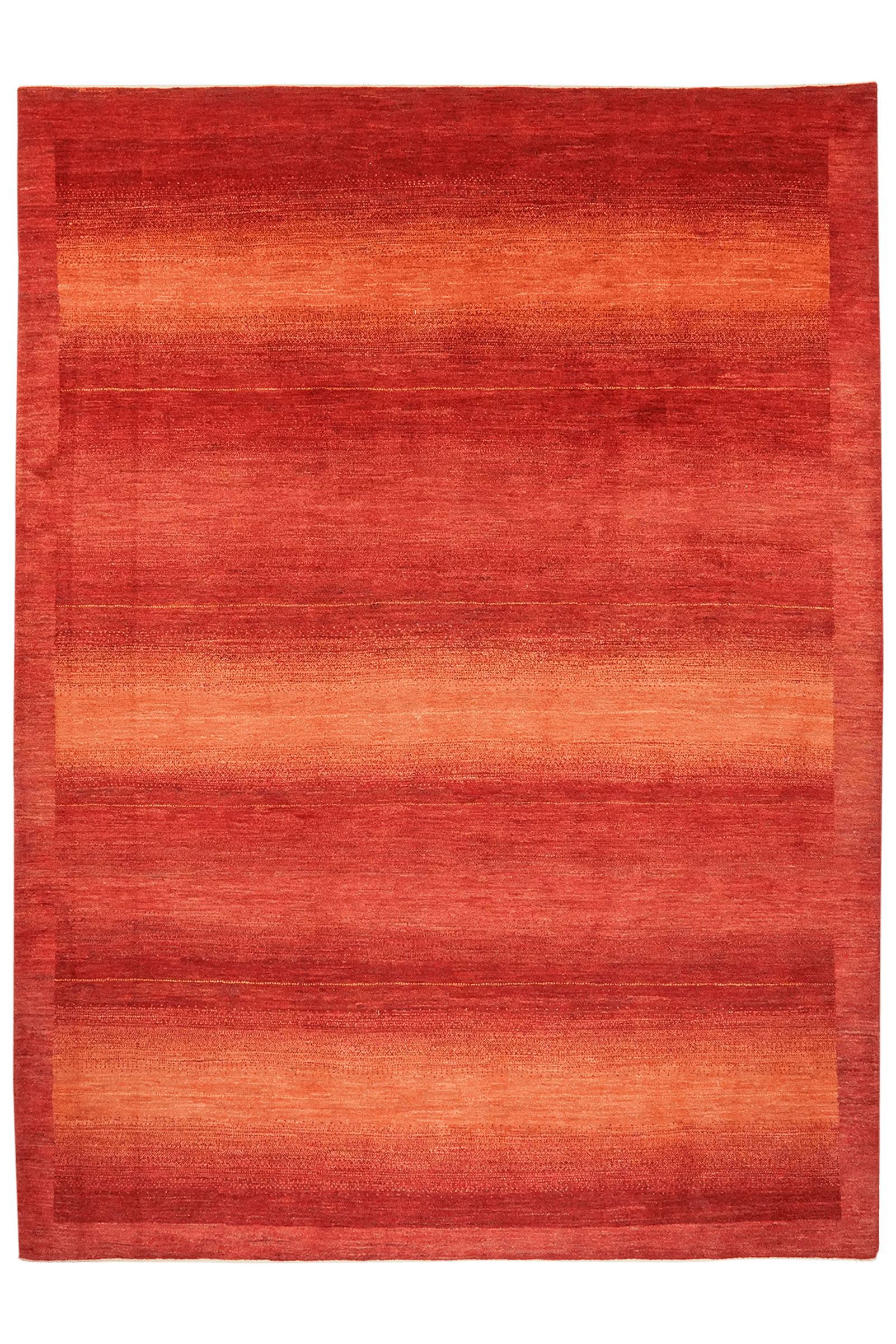 Rizbaf — Hand-knotted, 256x343 cm, Red, 100% Virgin Wool | Main view