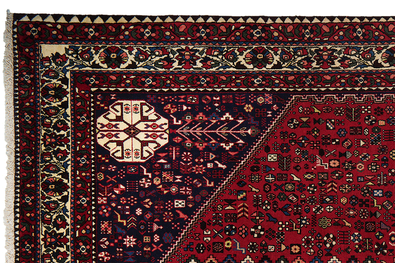 Abadeh — Hand-knotted, 203x310 cm, Red, 100% Virgin Wool | View 3