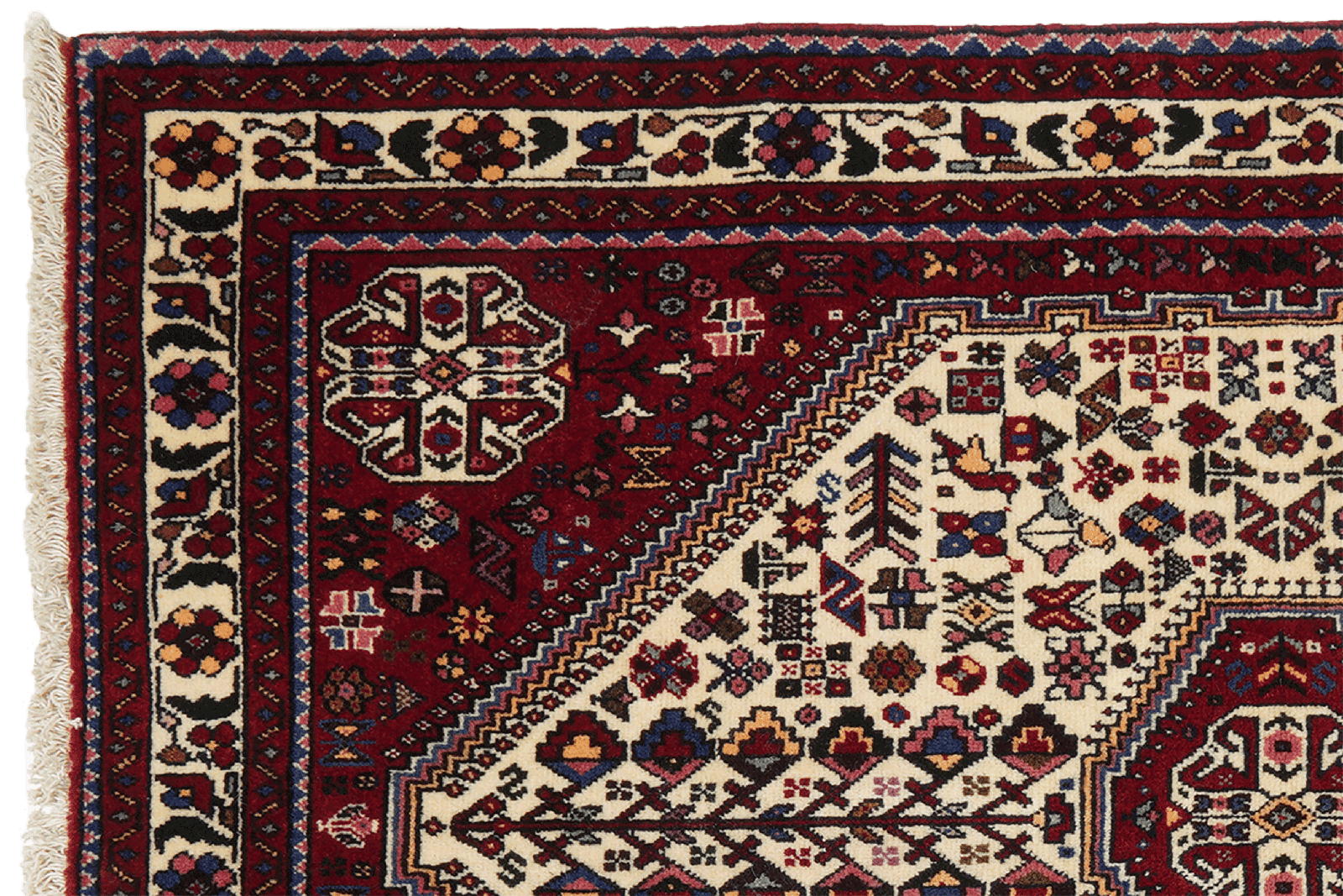 Abadeh — Hand-knotted, 100x151 cm, Beige, 100% Virgin Wool | View 3