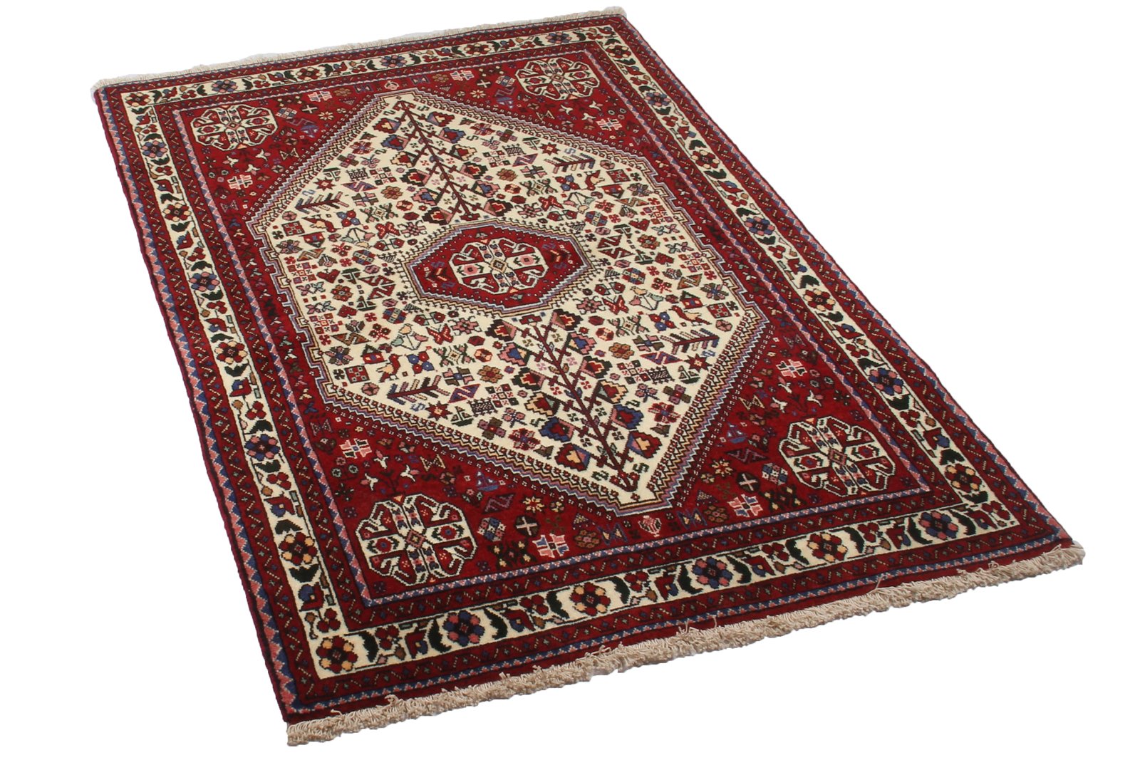 Abadeh — Hand-knotted, 100x151 cm, Beige, 100% Virgin Wool | View 7
