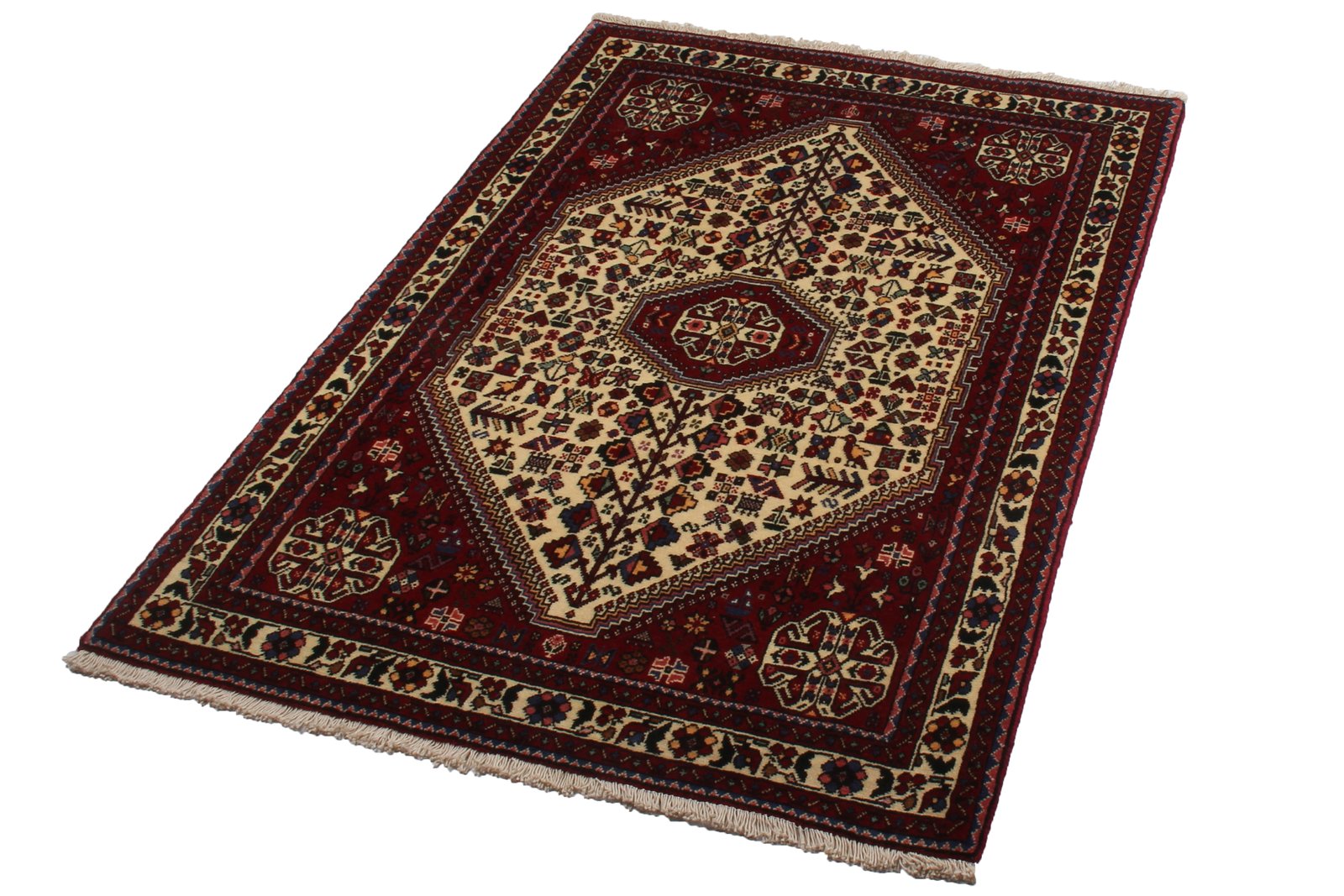 Abadeh — Hand-knotted, 100x151 cm, Beige, 100% Virgin Wool | View 8