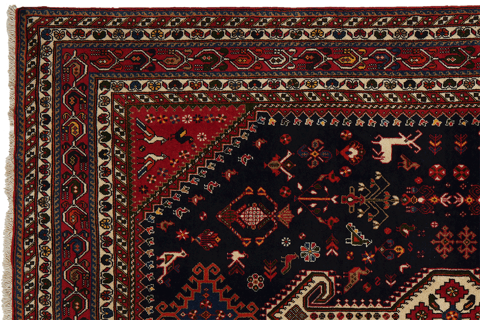 Nasrabad — Hand-knotted, 140x203 cm, Blue, 100% Virgin Wool | View 3