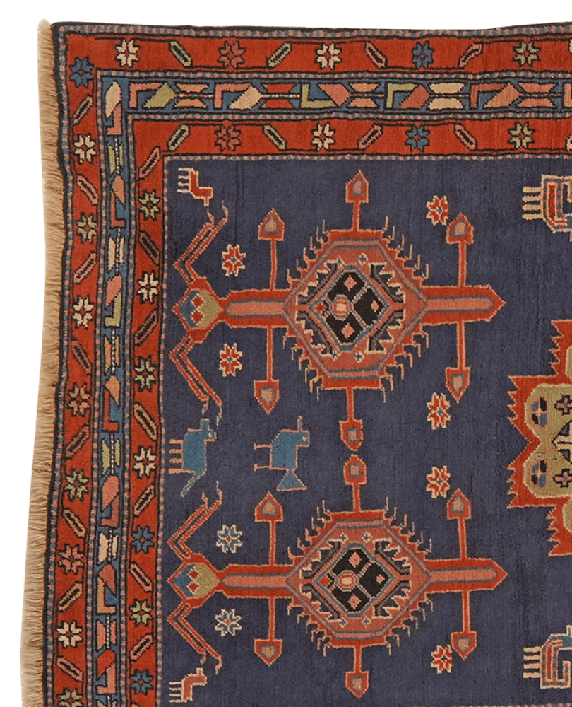 Ardebil — Hand-knotted, 131x320 cm, Blue, 100% Virgin Wool | View 3