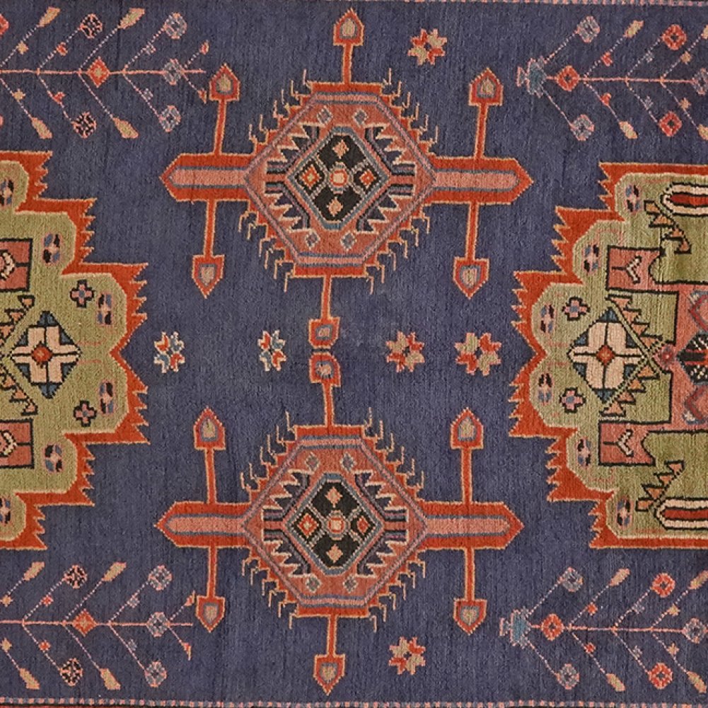 Ardebil — Hand-knotted, 131x320 cm, Blue, 100% Virgin Wool | View 4