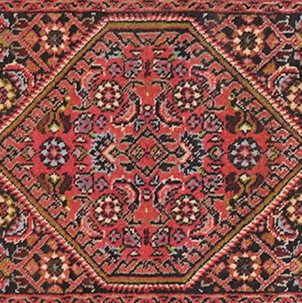 Bidjar Zandjan — Hand-knotted, 45x61 cm, Blue, 100% Virgin Wool | View 4