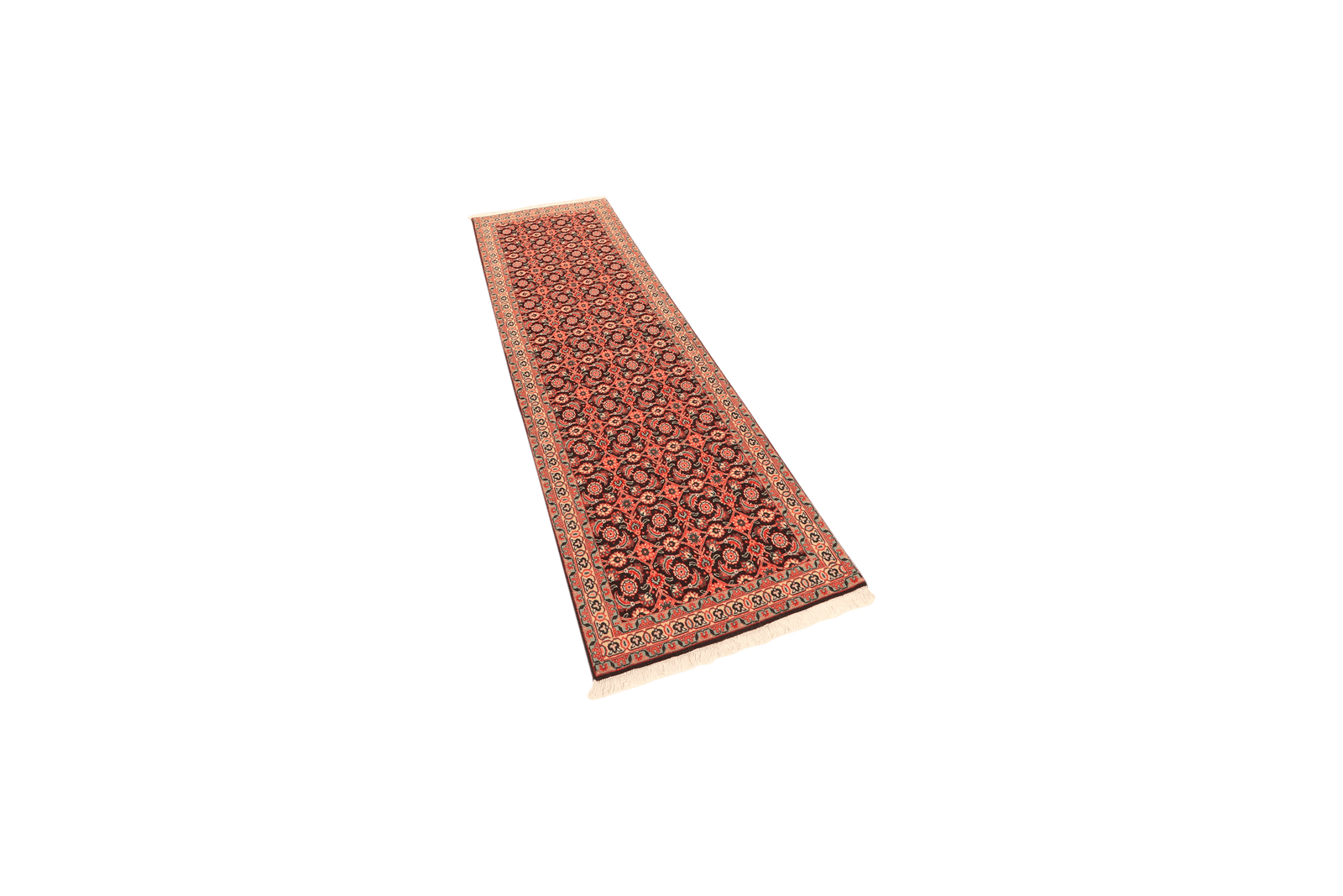 Tabriz 50 Raj — Hand-knotted, 62x204 cm, Blue, 100% Virgin Wool | View 5