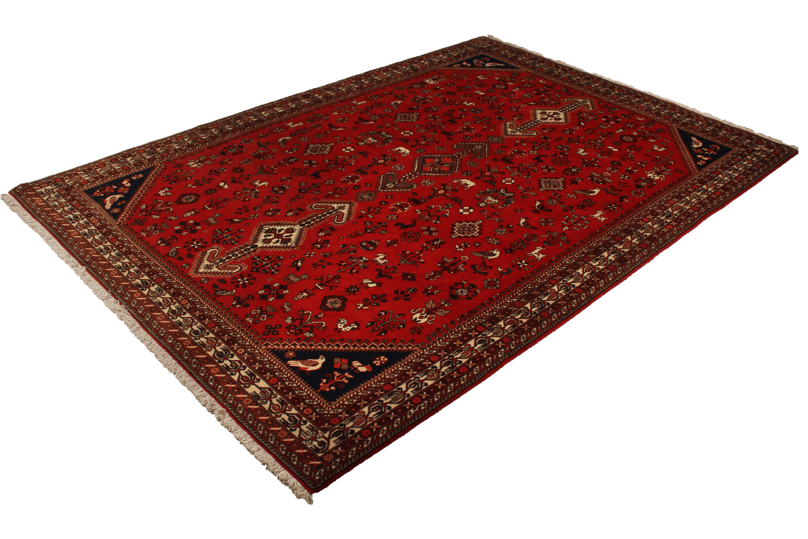 Nasrabad — Hand-knotted, 203x295 cm, Red, 100% Virgin Wool | View 5
