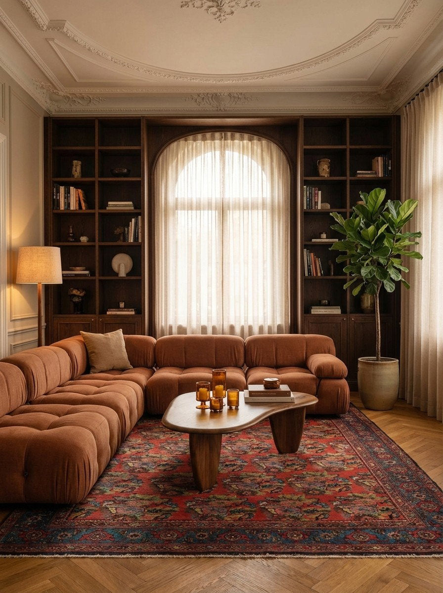 Bidjar — Handgefertigt, 217x142 cm, Blau, 100% Virgin Wool | Back view