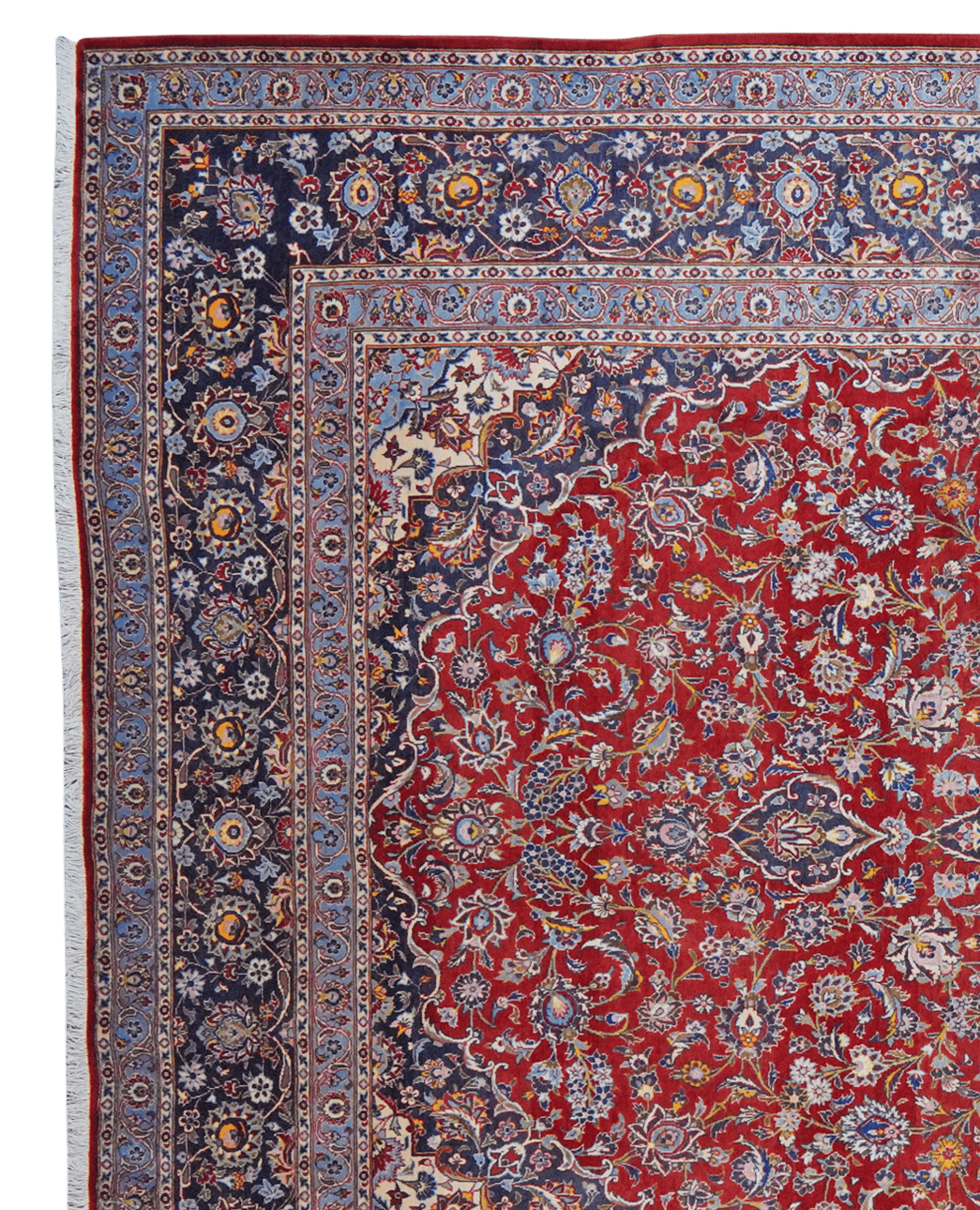 Kashan — Hand-knotted, 295x443 cm, Red, 100% Virgin Wool | View 3