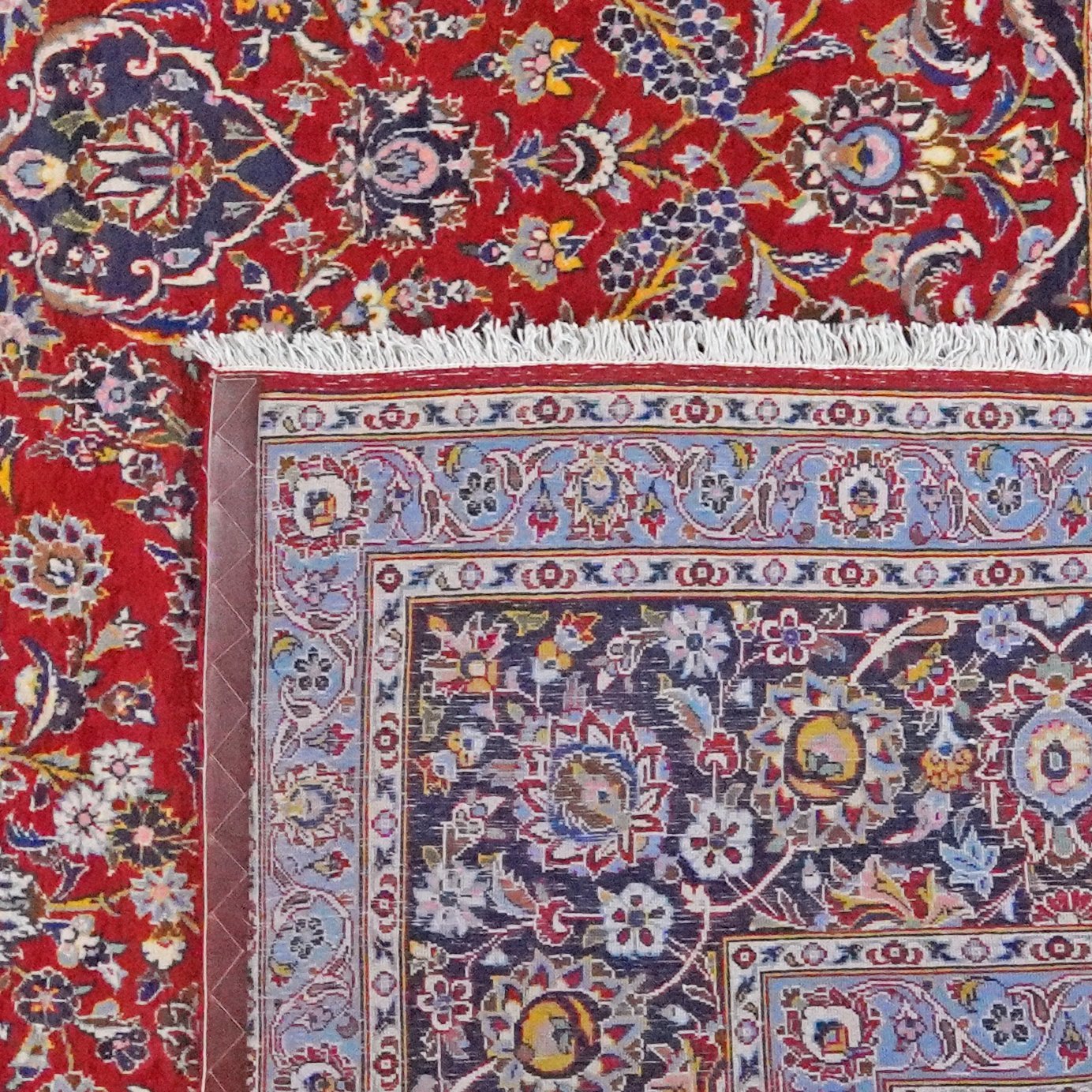 Kashan — Hand-knotted, 295x443 cm, Red, 100% Virgin Wool | View 6