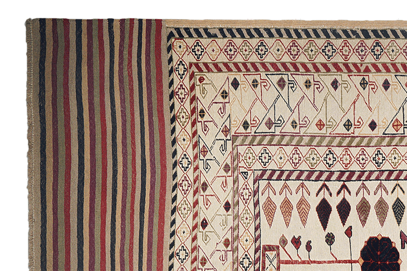 Kelim Belutch — Handgefertigt, 282x217 cm, Bunt, 100% Virgin Wool | View 4