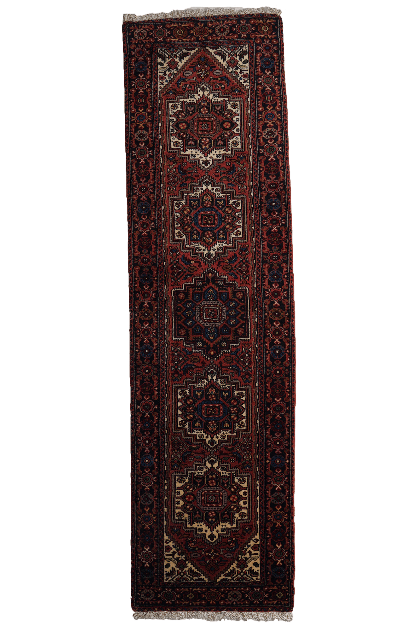 Goltuk — Hand-knotted, 57x209 cm, Red, 100% Virgin Wool | Main view