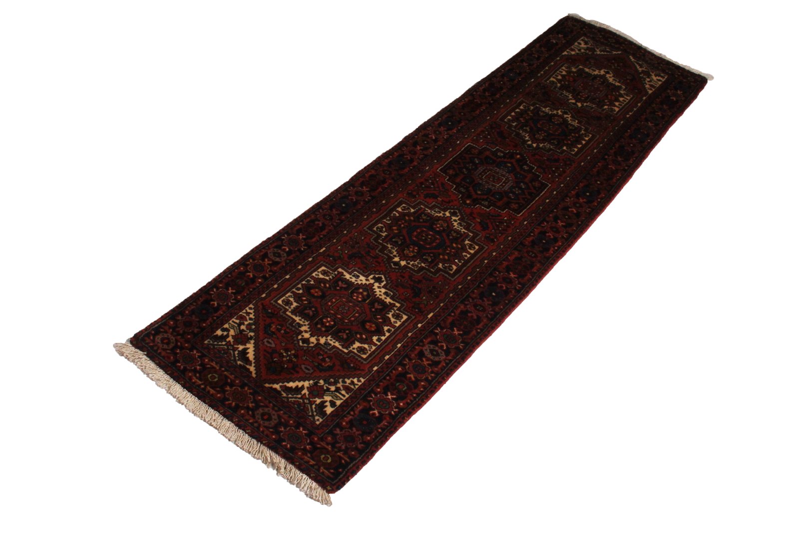 Goltuk — Hand-knotted, 57x209 cm, Red, 100% Virgin Wool | View 4