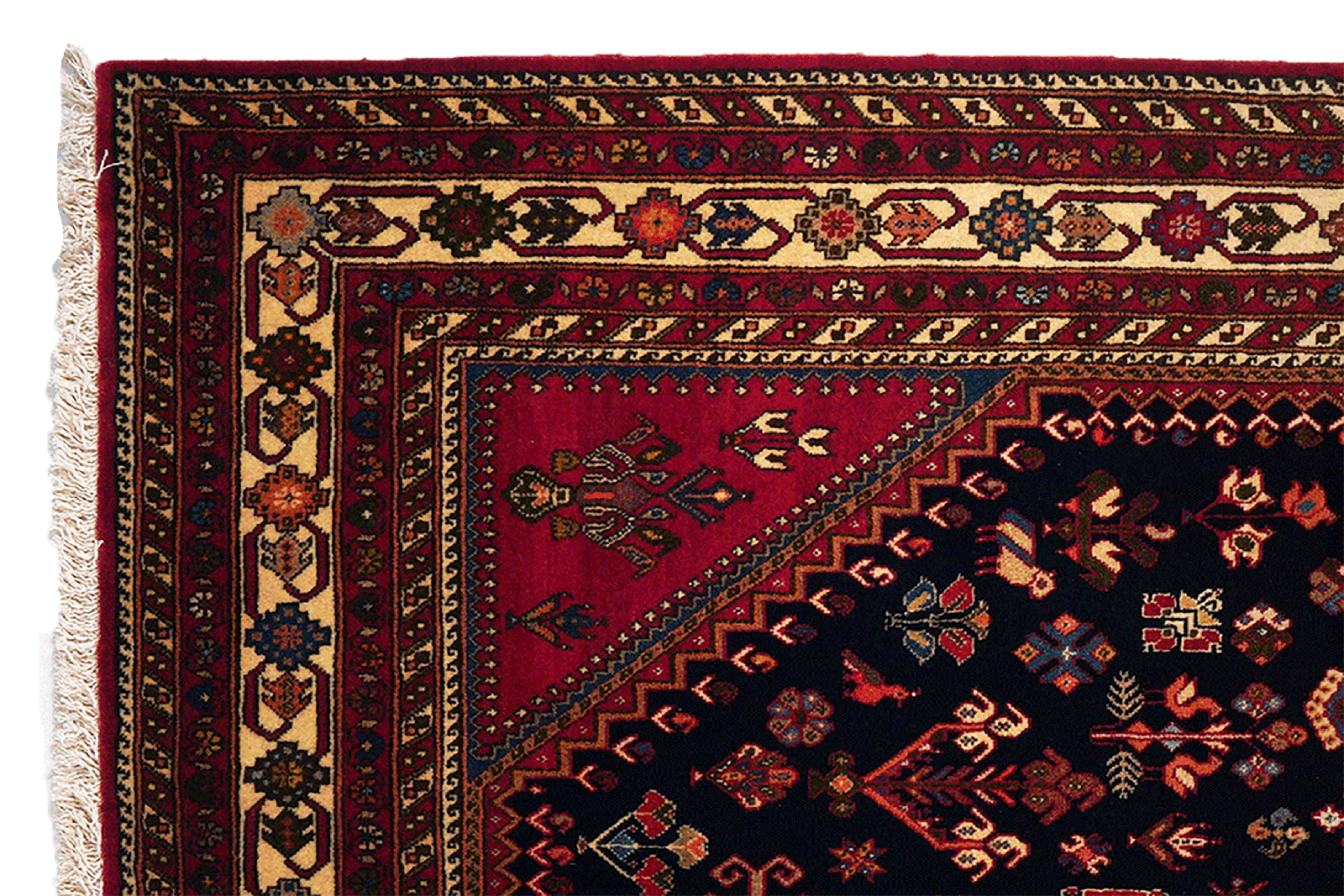 Nasrabad — Hand-knotted, 141x207 cm, Blue, 100% Virgin Wool | View 3