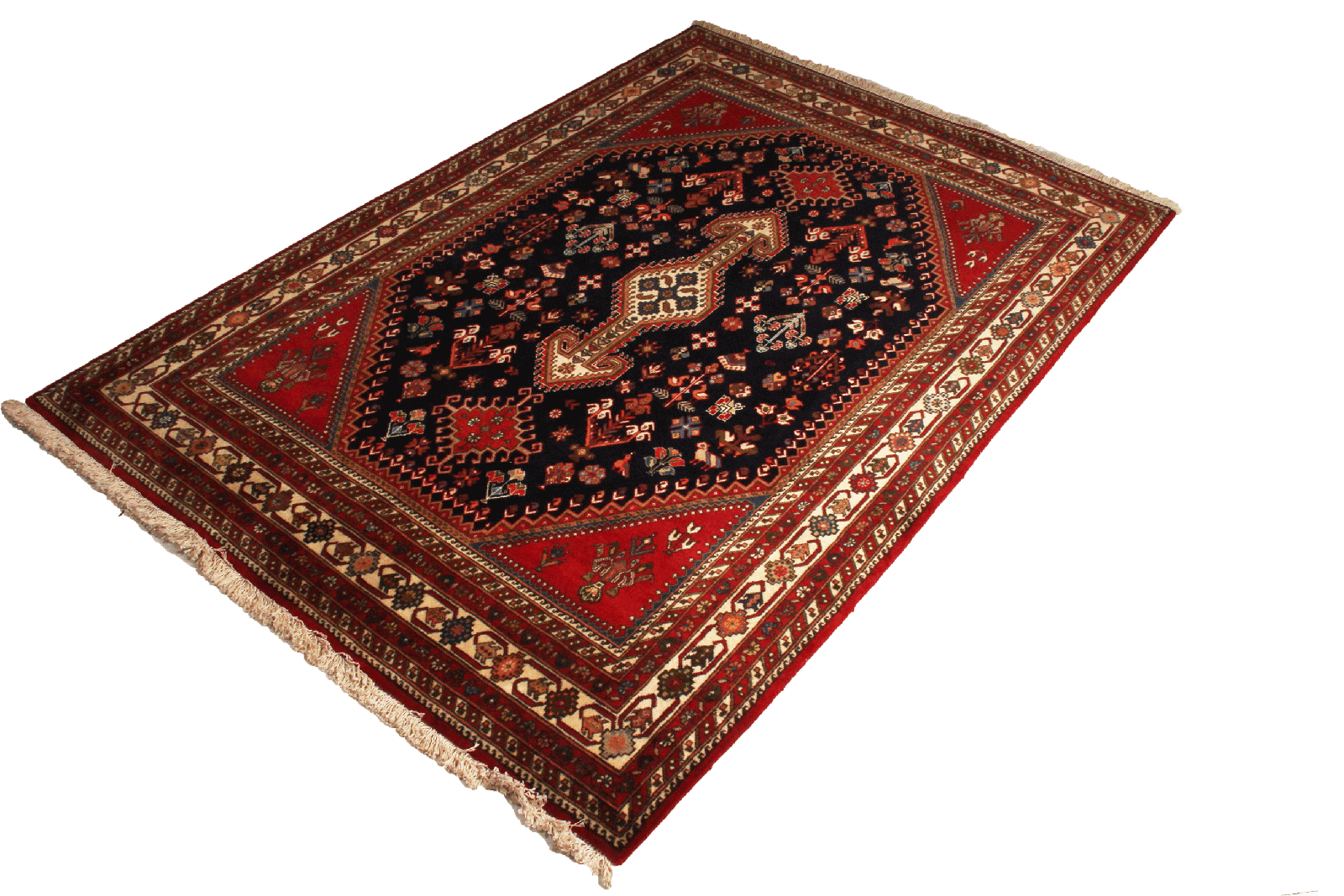 Nasrabad — Hand-knotted, 141x207 cm, Blue, 100% Virgin Wool | View 4