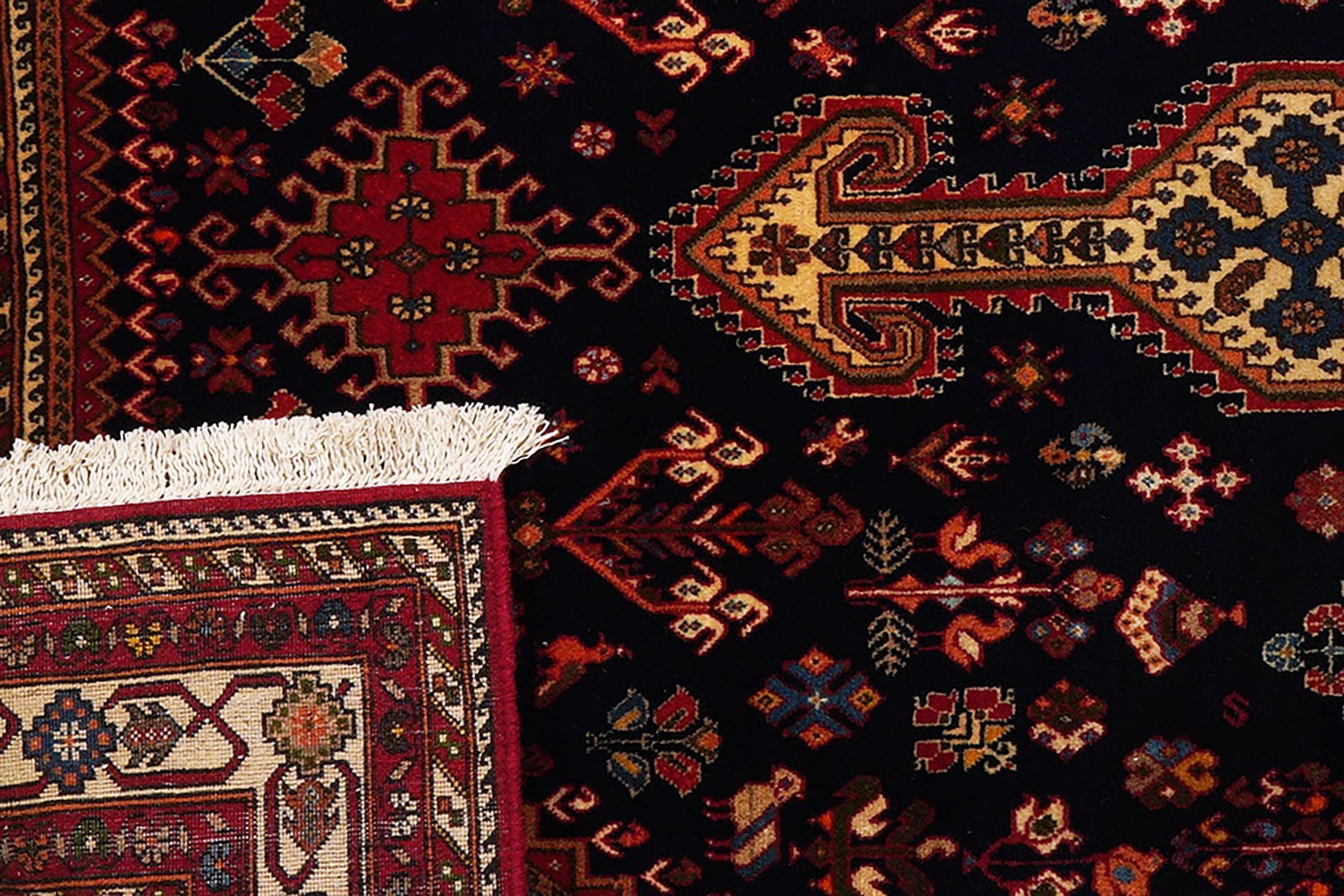 Nasrabad — Hand-knotted, 141x207 cm, Blue, 100% Virgin Wool | View 8