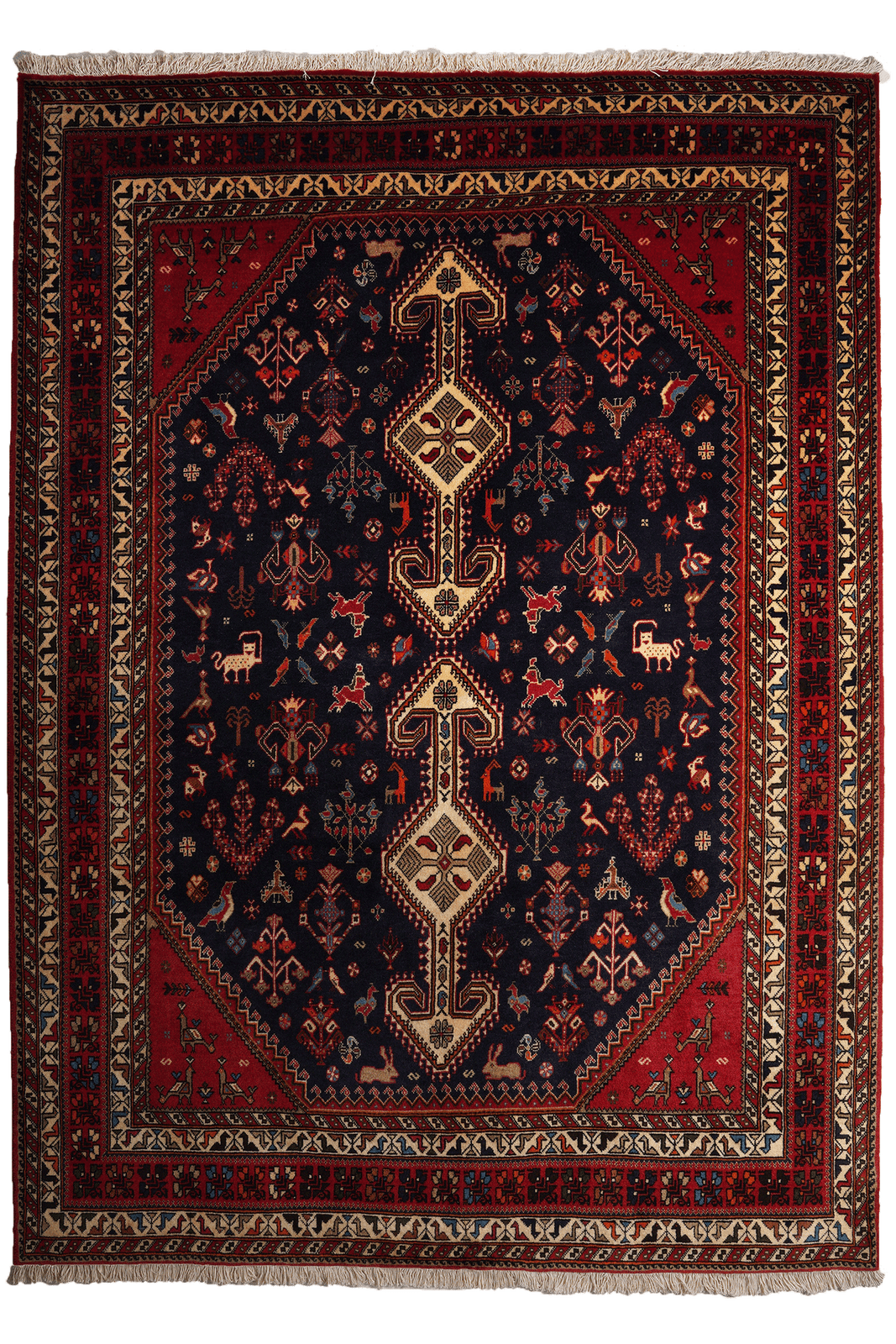 Nasrabad — Hand-knotted, 172x236 cm, Blue, 100% Virgin Wool | Main view
