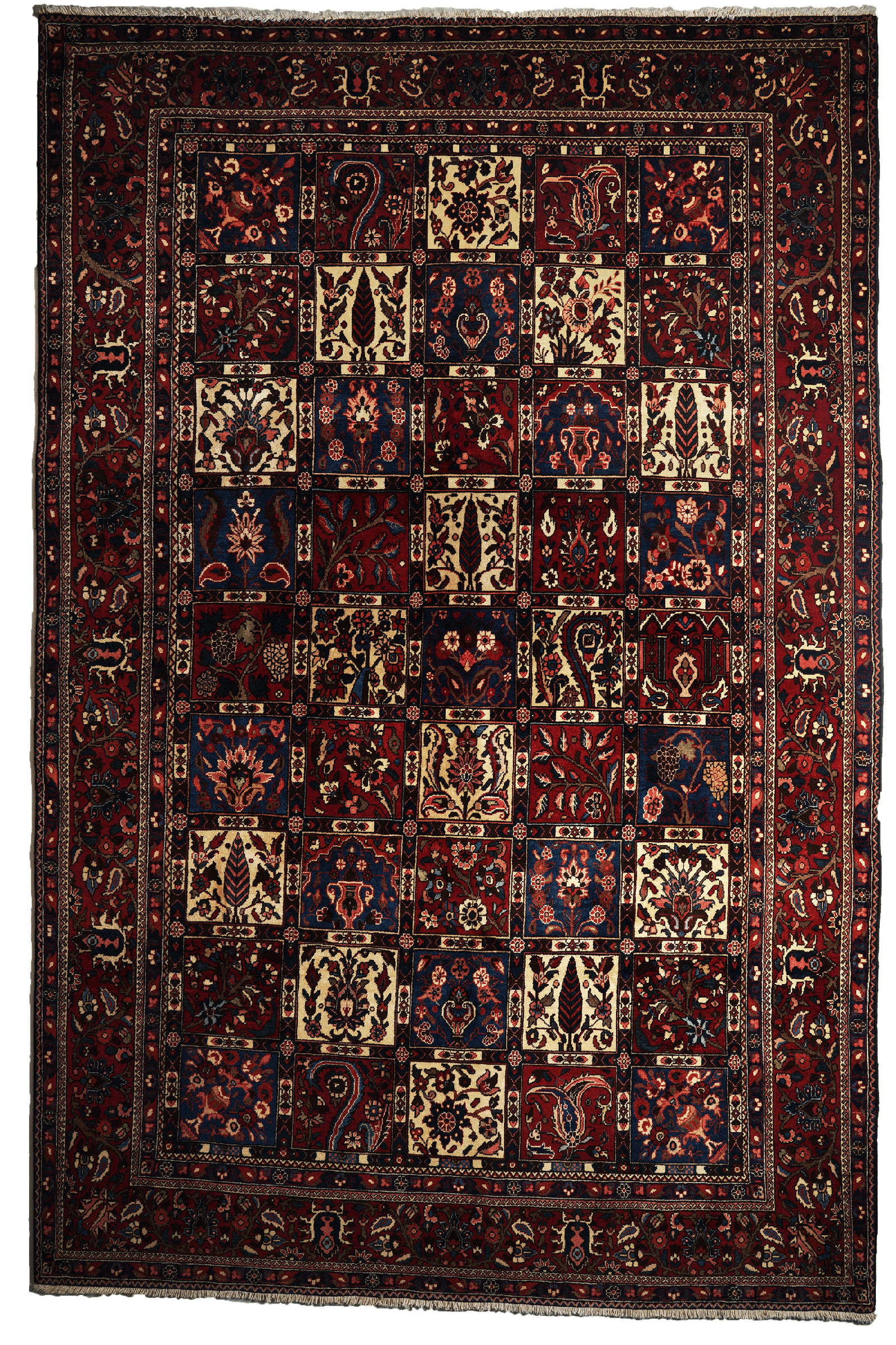 Bakhtiar — Hand-knotted, 202x305 cm, Multicolor, 100% Virgin Wool | Main view