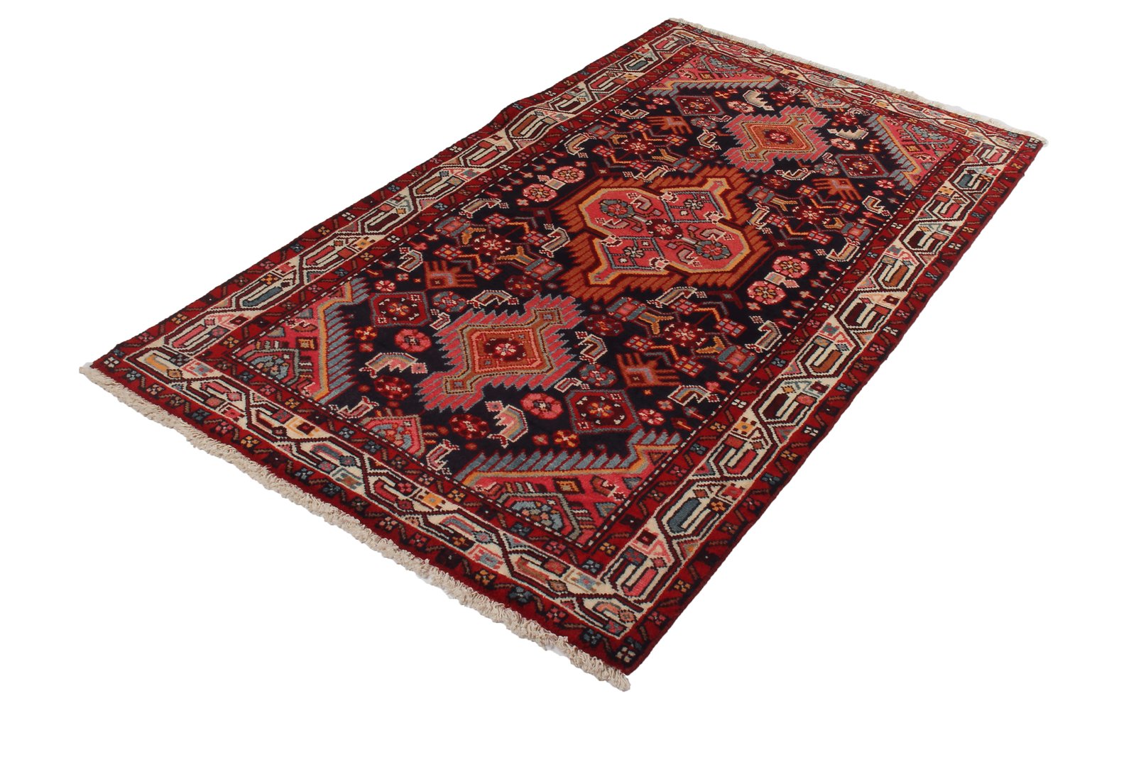 Assadabad — Hand-knotted, 97x171 cm, Blue, 100% Virgin Wool | View 4