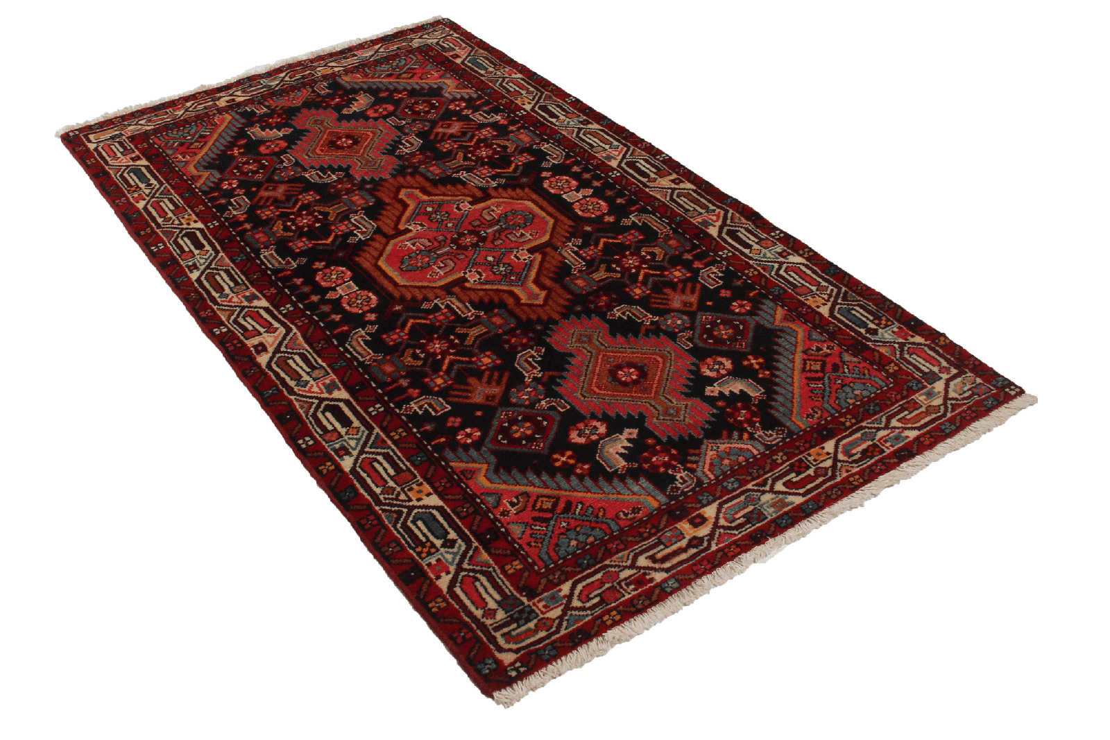 Assadabad — Hand-knotted, 97x171 cm, Blue, 100% Virgin Wool | View 5