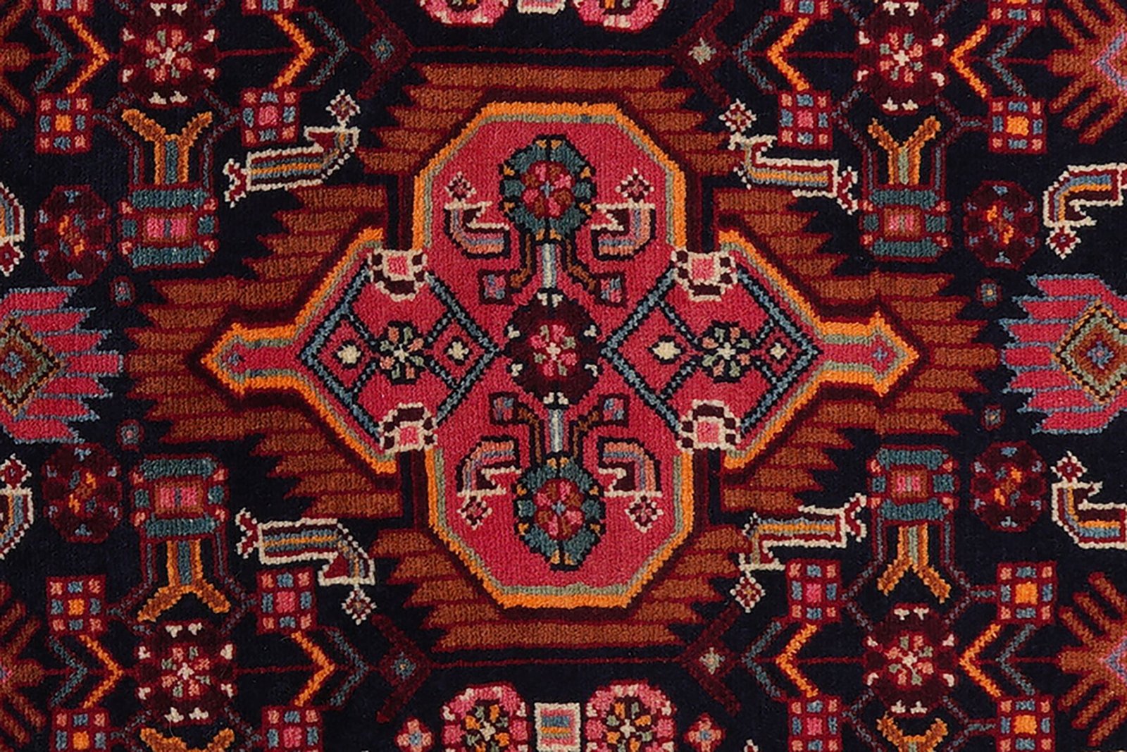 Assadabad — Hand-knotted, 97x171 cm, Blue, 100% Virgin Wool | View 8