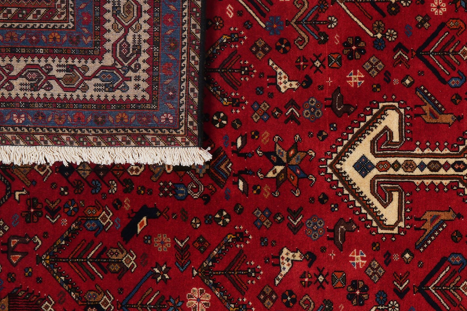 Nasrabad — Hand-knotted, 196x302 cm, Red, 100% Virgin Wool | View 8