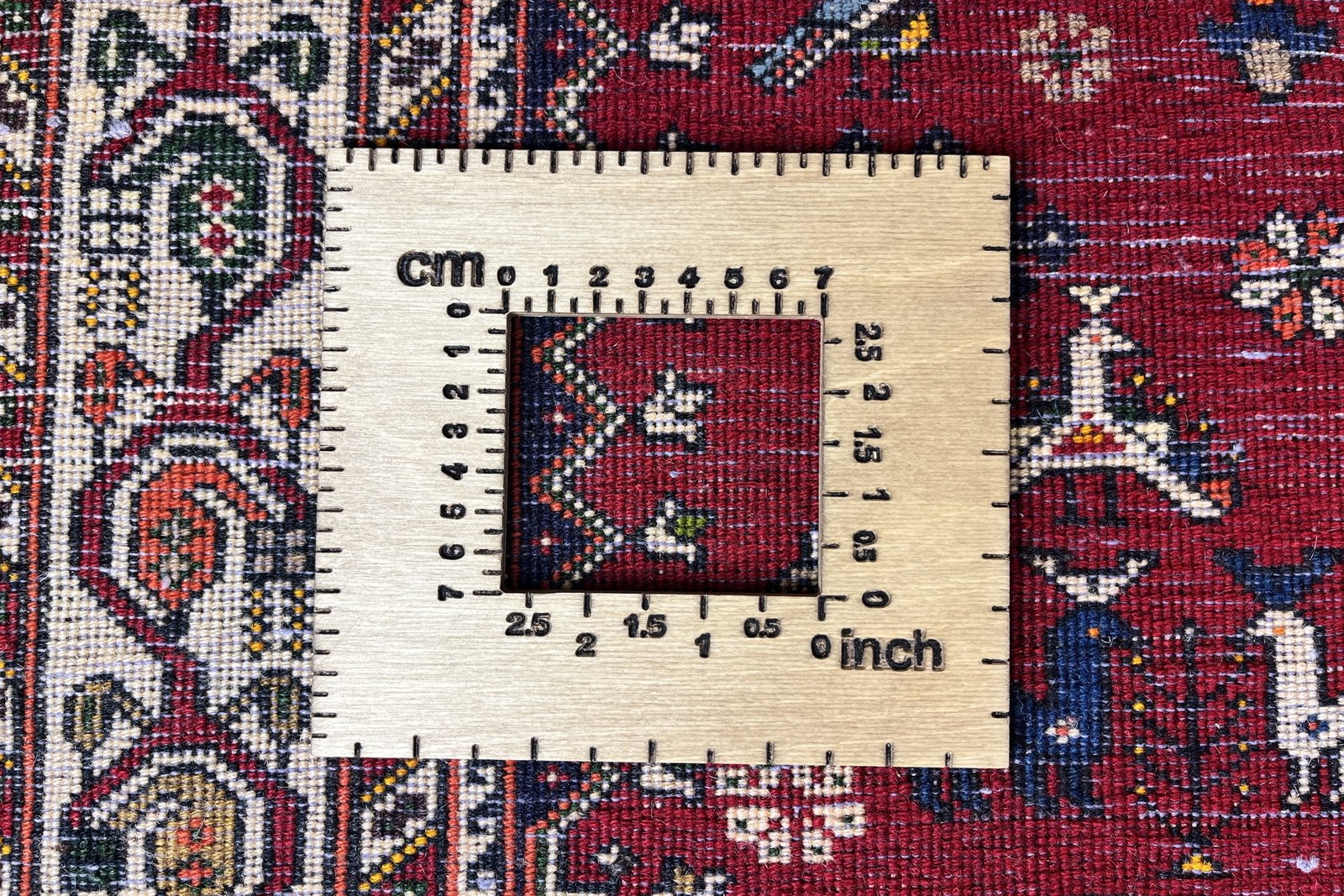 Nasrabad — Hand-knotted, 136x201 cm, Red, 100% Virgin Wool | View 11