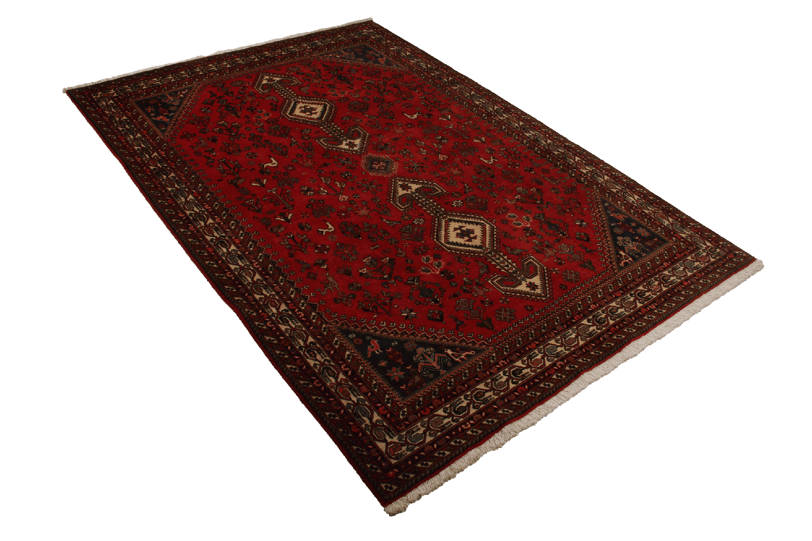 Nasrabad — Hand-knotted, 169x247 cm, Red, 100% Virgin Wool | View 5