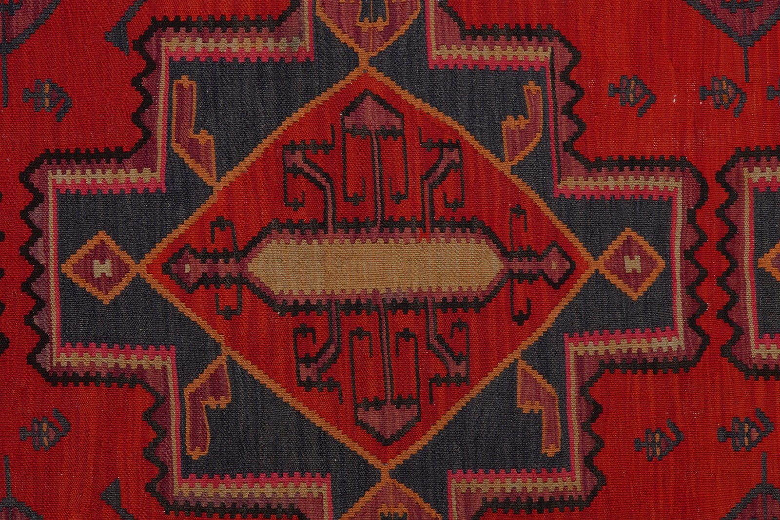 Kelim Ardebil — Handmade, 177x309 cm, Red, 100% Virgin Wool | View 6