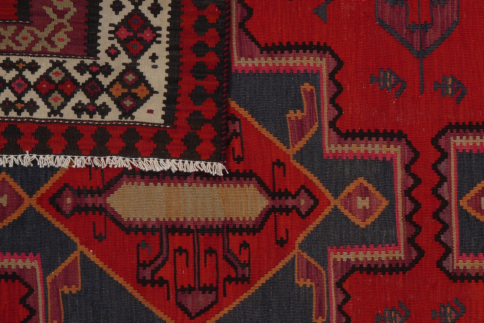 Kelim Ardebil — Handmade, 177x309 cm, Red, 100% Virgin Wool | View 7