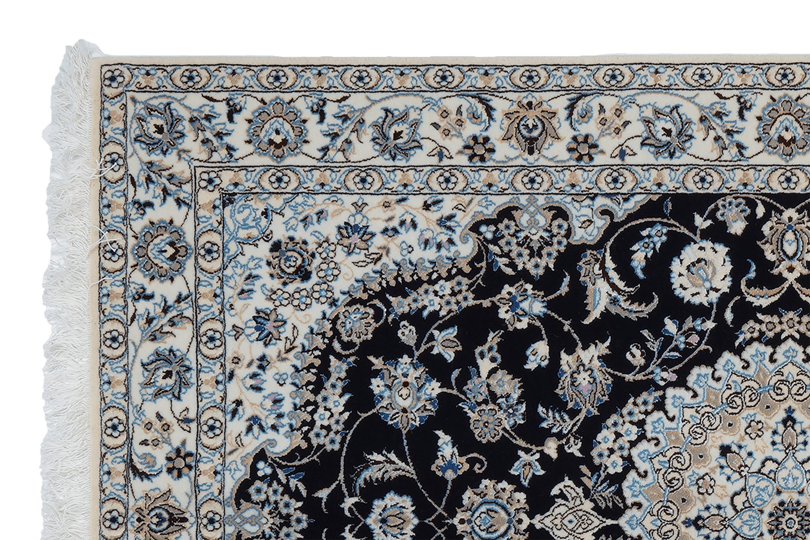 Nain 6La — Hand-knotted, 103x157 cm, Blue, 100% Virgin Wool | View 3