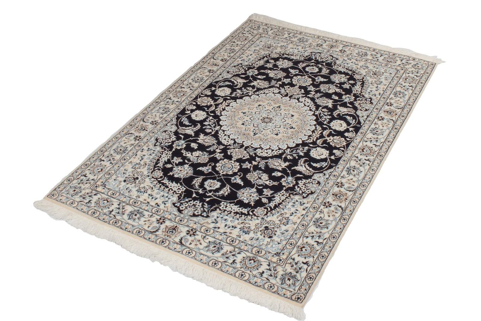 Nain 6La — Hand-knotted, 103x157 cm, Blue, 100% Virgin Wool | View 5