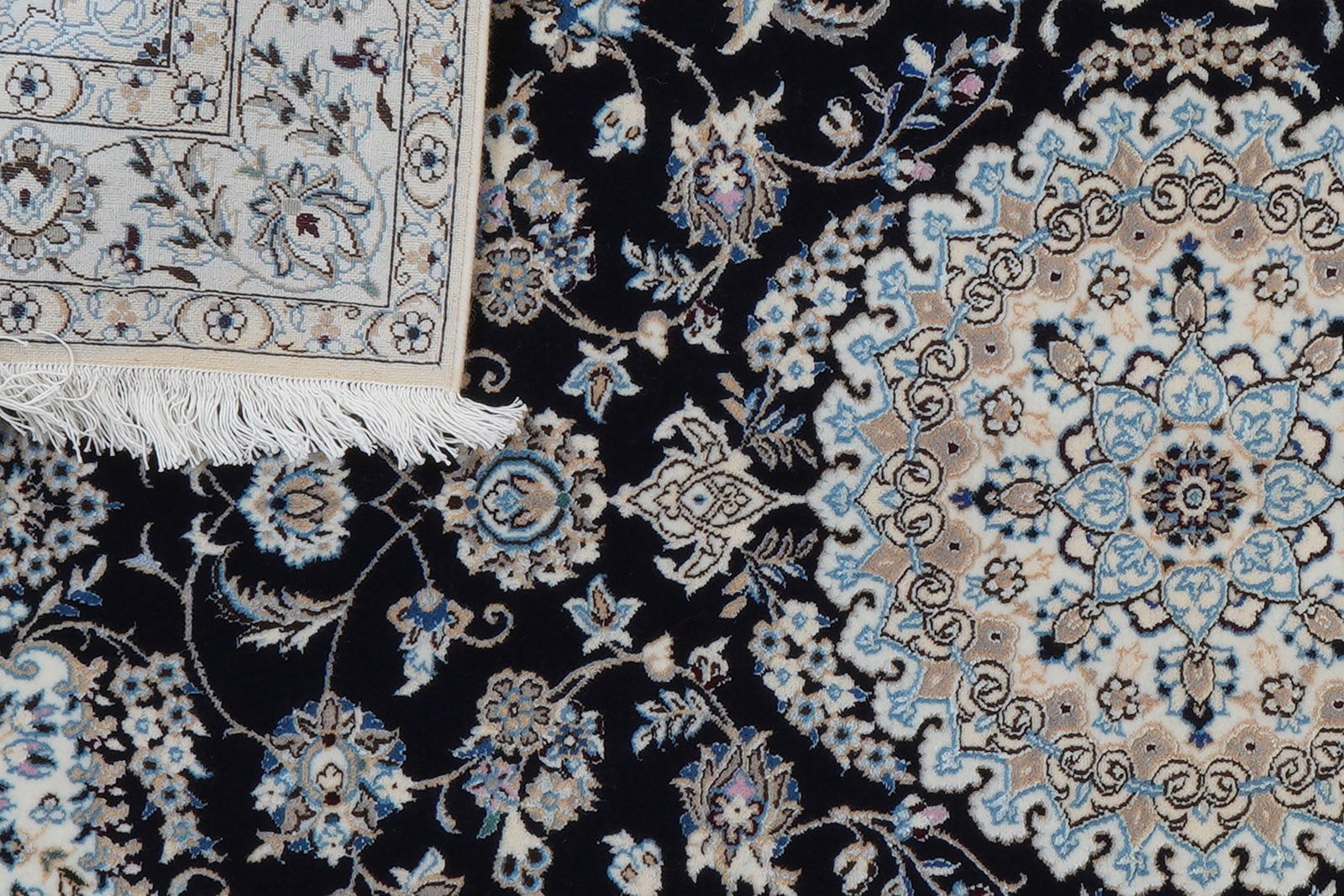 Nain 6La — Handgefertigt, 157x103 cm, Beige, 100% Virgin Wool | View 9