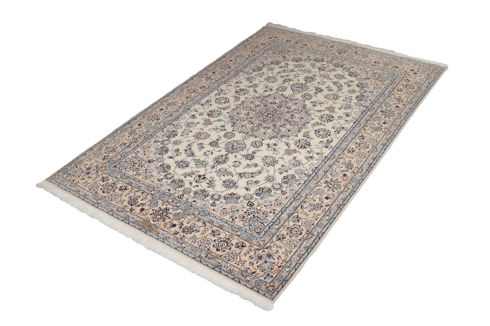 Nain 6La — Hand-knotted, 127x197 cm, Beige, 100% Virgin Wool | View 5